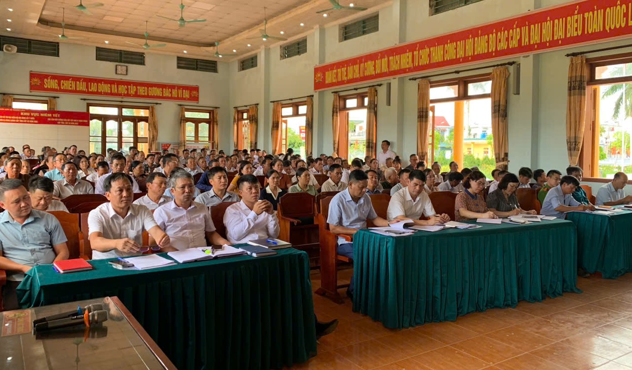 Hội nghị tiếp xúc cử tri trước kỳ họp thứ hai HĐND xã, nhiệm kỳ 2021 - 2026