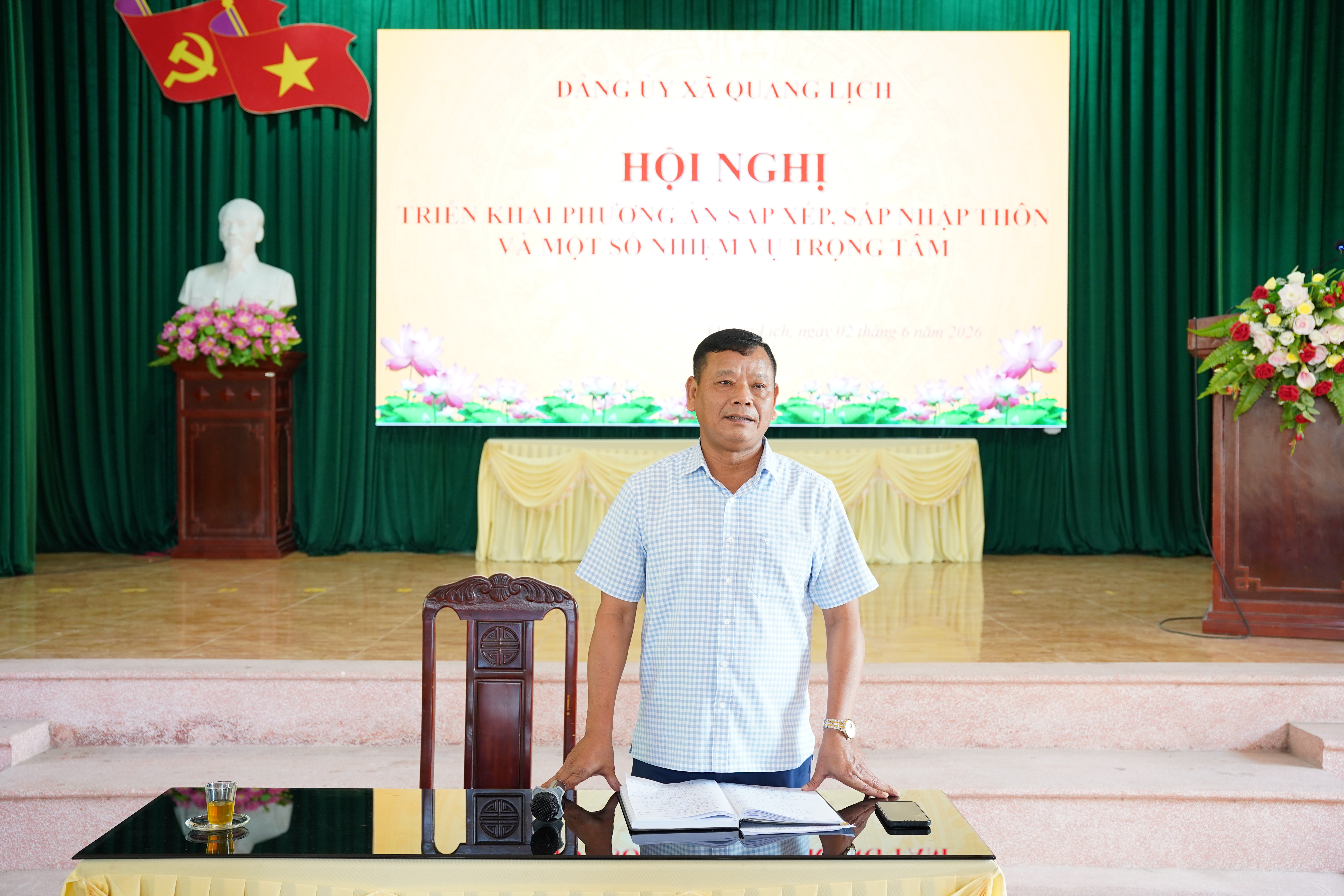 Triển khai phương án sắp xếp, sáp nhập thôn và một số nhiệm vụ trọng tâm trong thời gian tới trên địa bàn xã