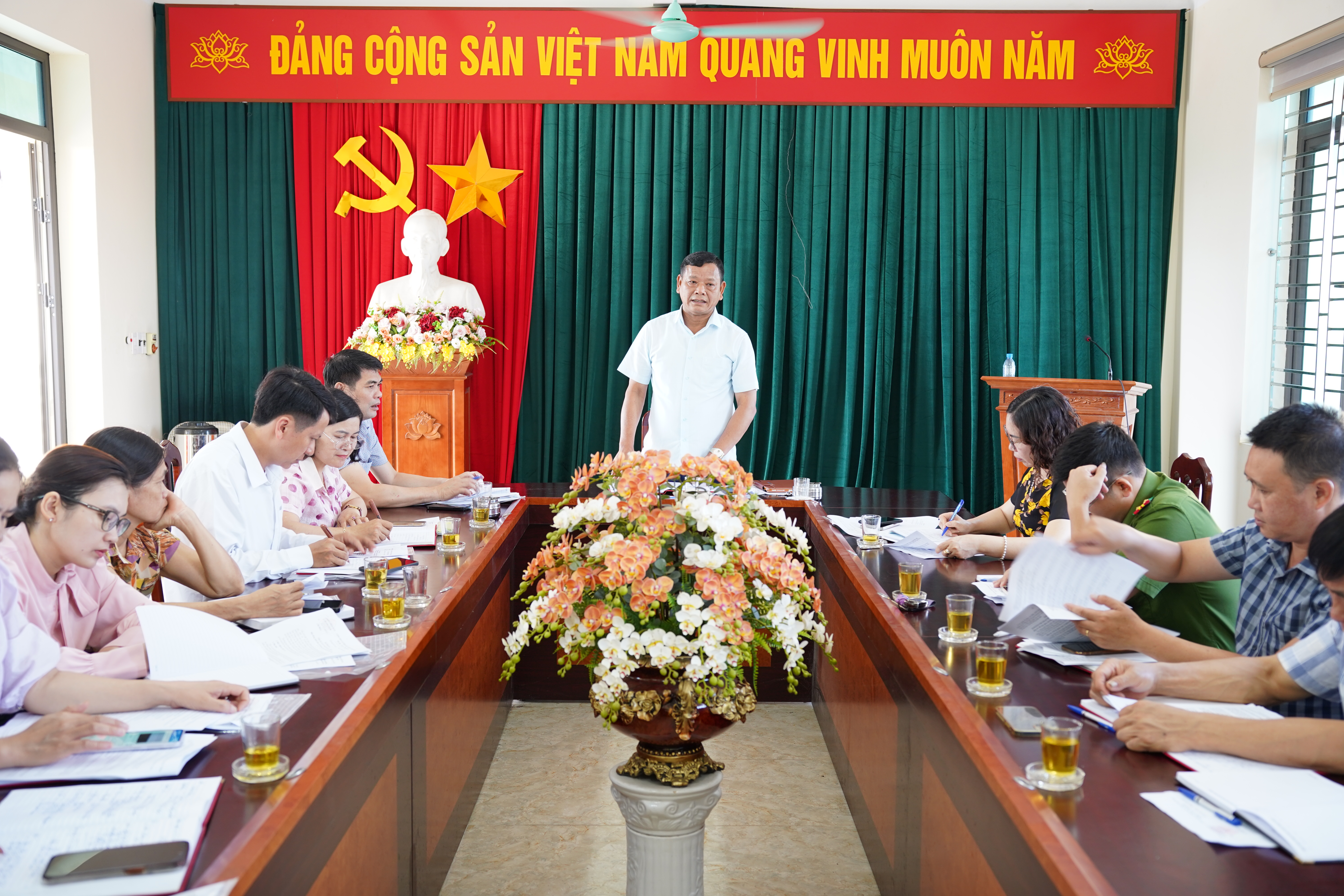 Hội nghị liên tịch thống nhất nội dung, chương trình kỳ họp thứ hai HĐND xã Quang Lịch, nhiệm kỳ 2026-2031