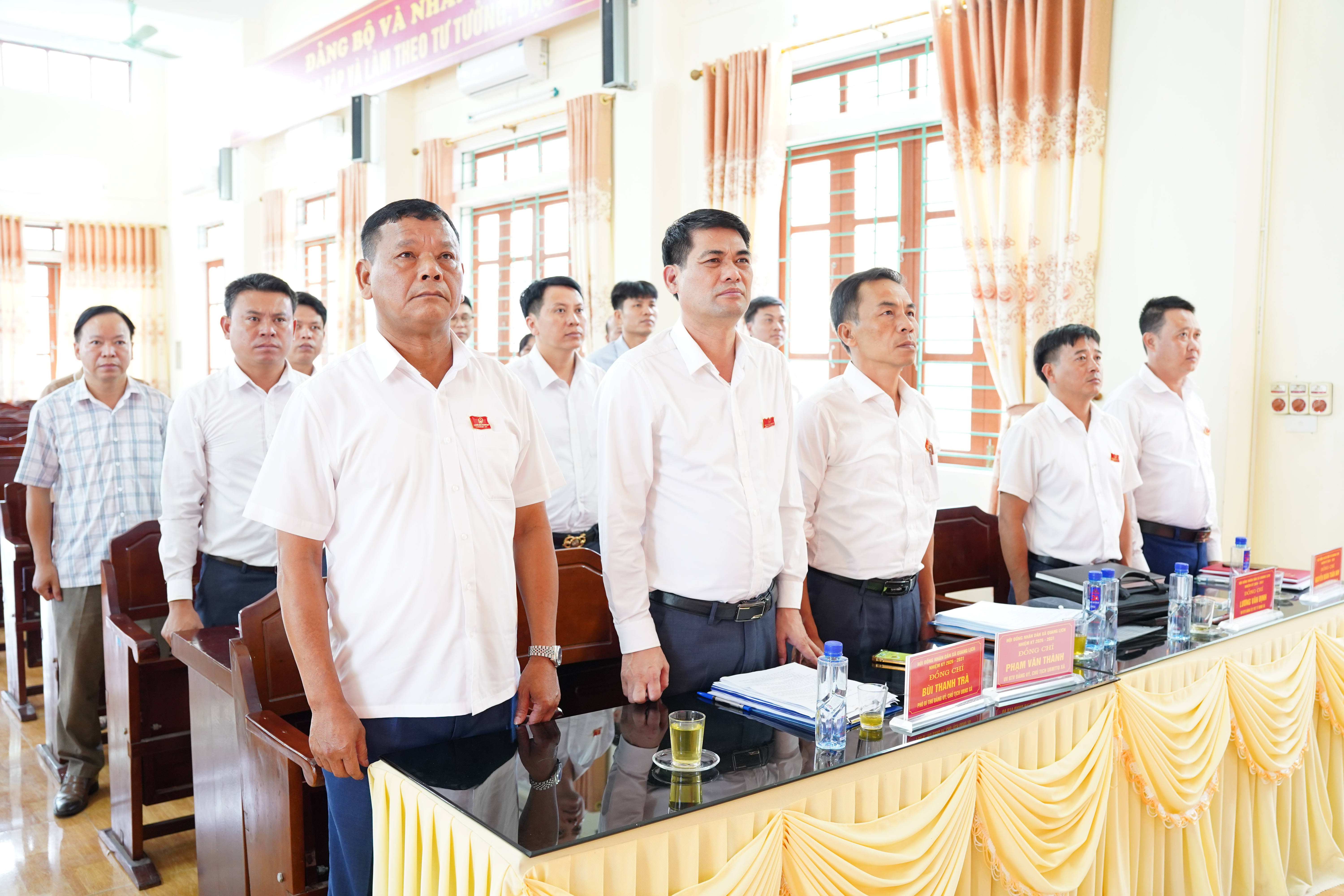 HĐND xã Quang Lịch khóa XXI, nhiệm kỳ 2026-2031 tổ chức kỳ họp chuyên đề