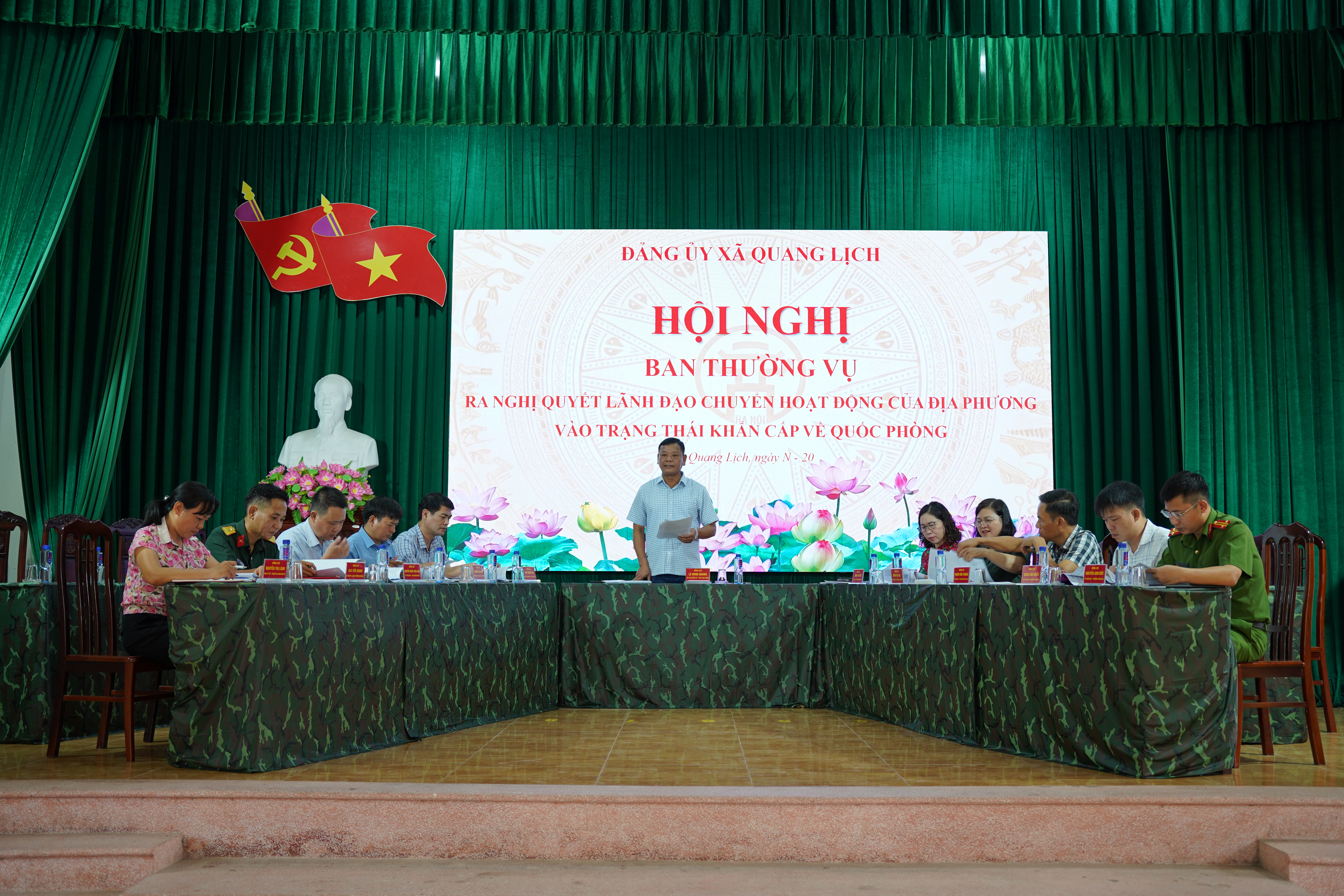 Xã Quang Lịch tổ chức luyện tập diễn tập chiến đấu trong khu vực phòng thủ năm 2026