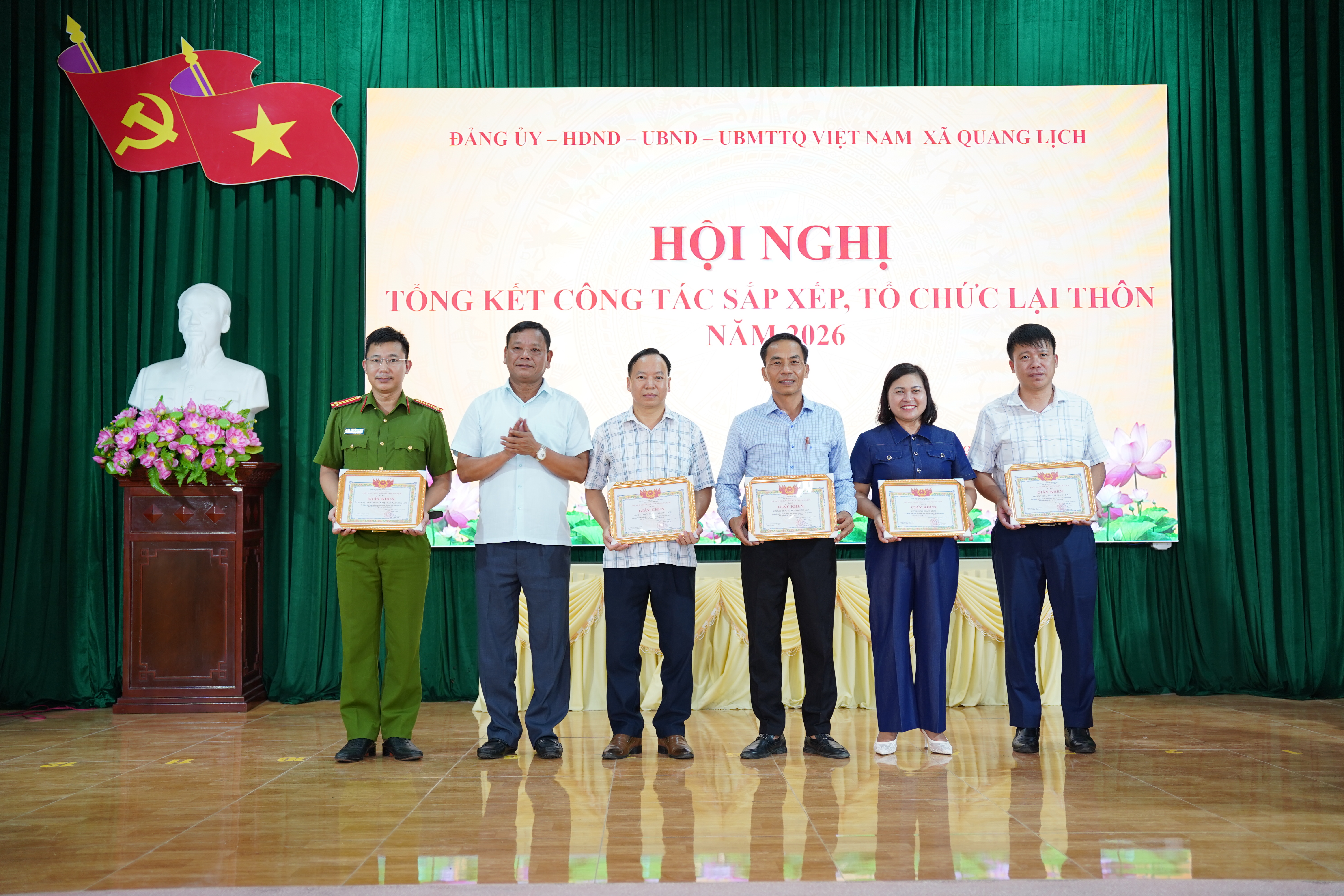 Xã Quang Lịch tổ chức hội nghị tổng kết công tác sắp xếp, tổ chức lại thôn năm 2026