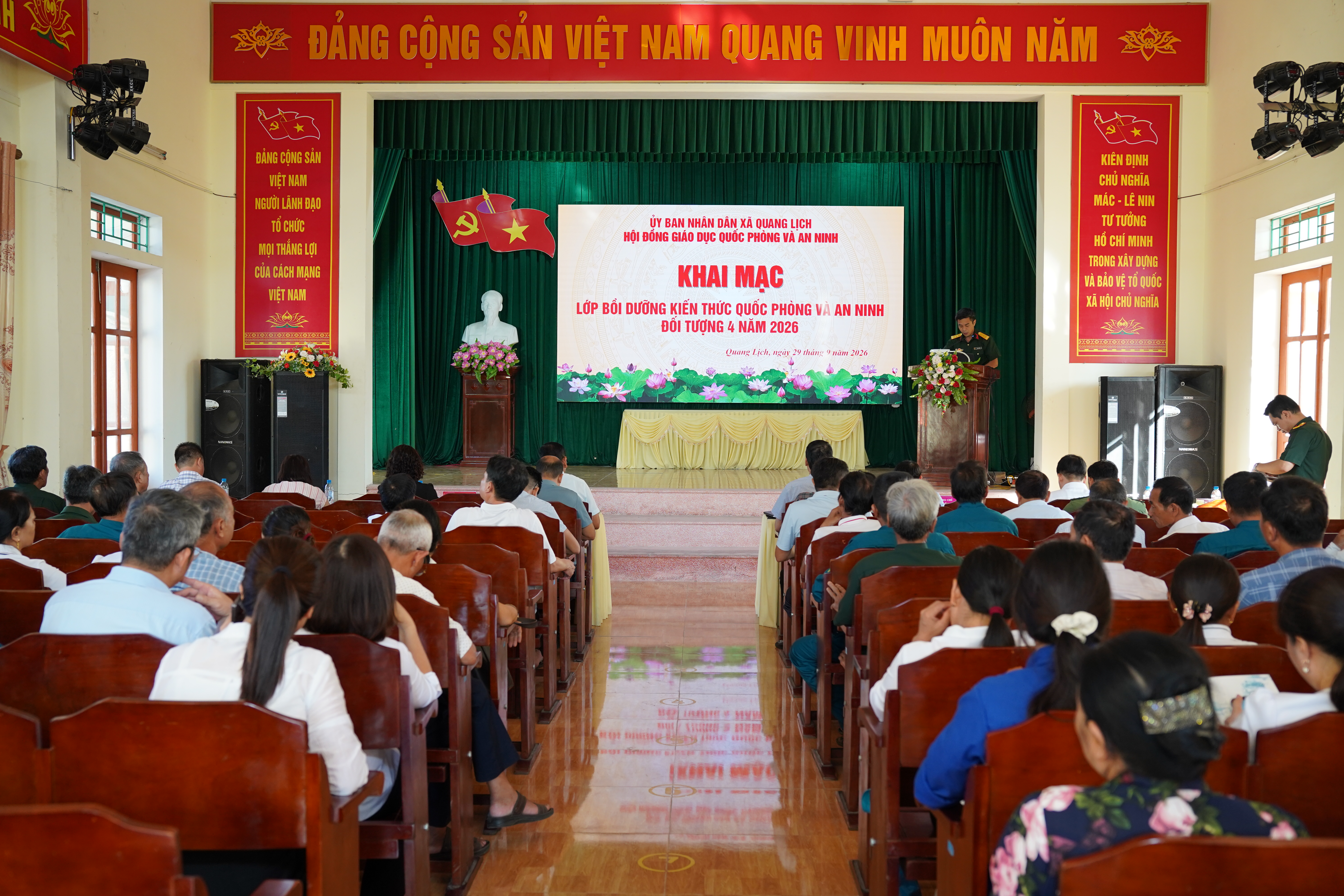 Khai mạc lớp bồi dưỡng kiến thức quốc phòng và an ninh đối tượng 4 năm 2026