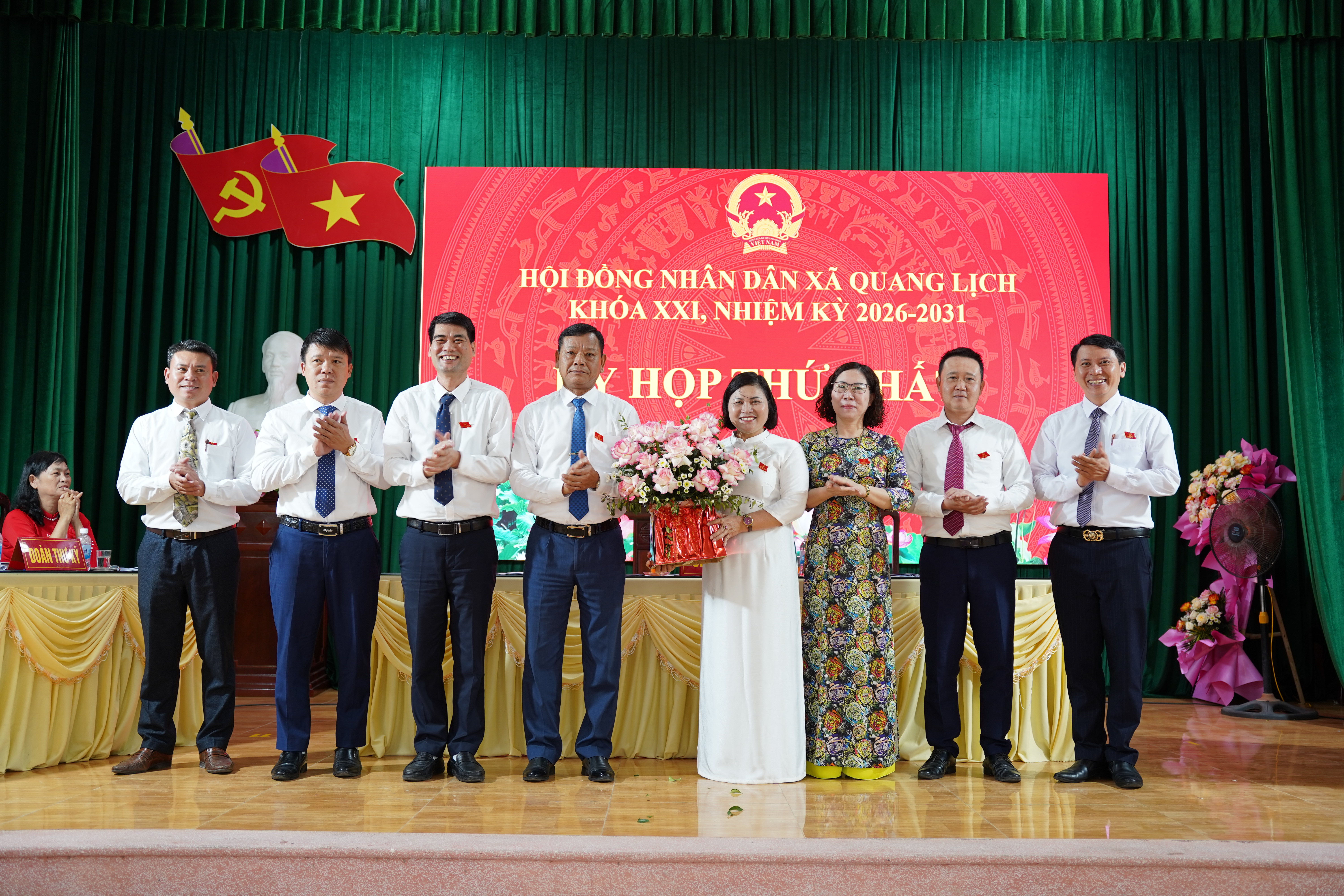 Kỳ họp thứ nhất, HĐND xã Quang Lịch, khoá XXI, nhiệm kỳ 2026 - 2031 thành công tốt đẹp