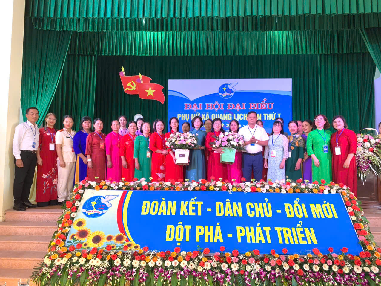 Đại hội đại biểu Hội Liên hiệp Phụ nữ xã Quang Lịch lần thứ I, nhiệm kỳ 2025 - 2030 thành công tốt đẹp