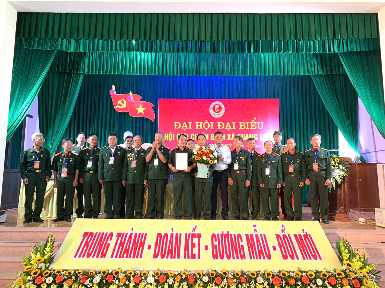 Đại hội đại biểu Hội Cựu chiên binh xã Quang Lịch lần thứ I, nhiệm kỳ 2025 - 2030 thành công tốt đẹp