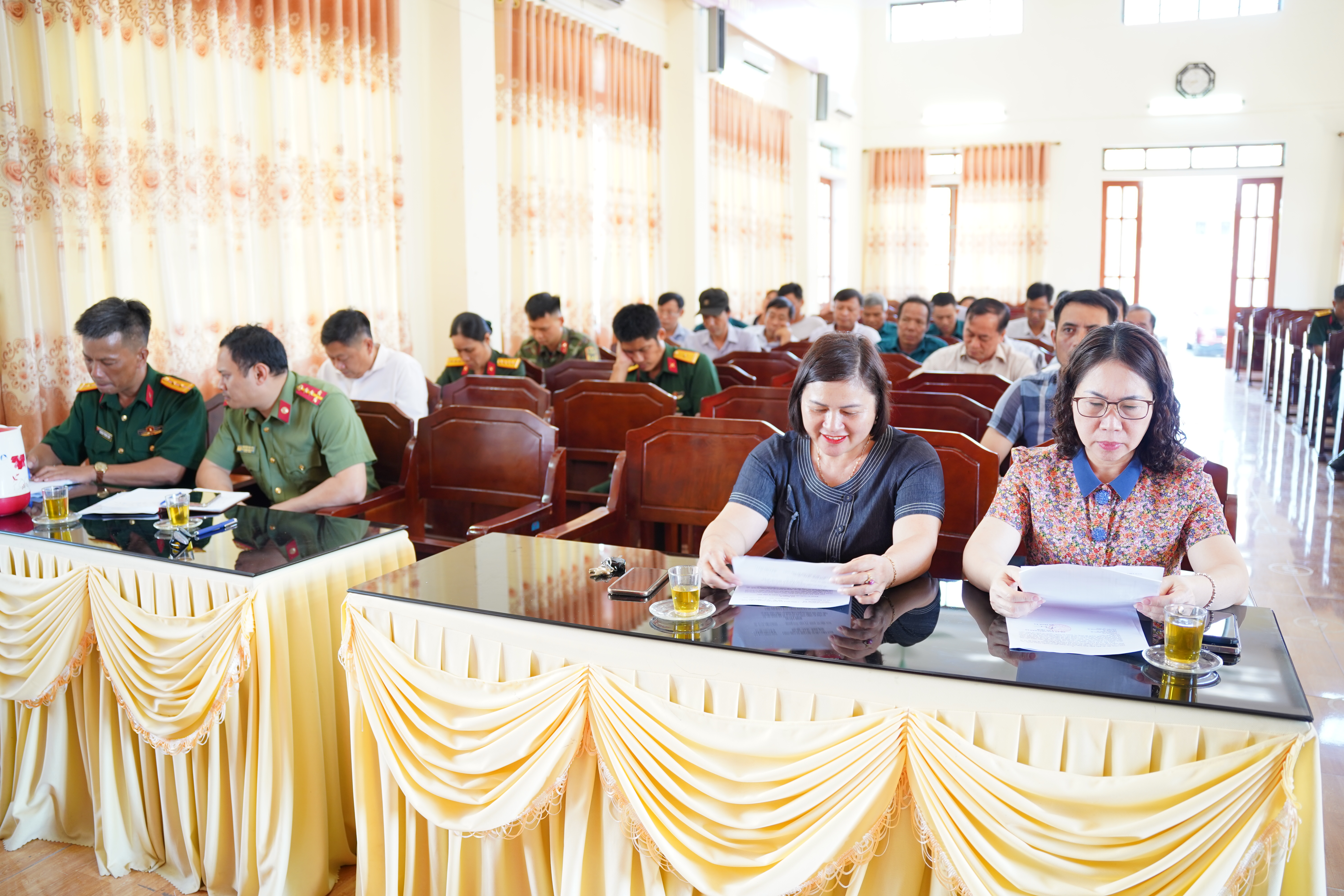 Xã Quang Lịch họp nghe báo cáo kết quả rà soát nguồn và triển khai kế hoạch khám sơ tuyển sức khỏe nghĩa vụ quân sự năm 2027